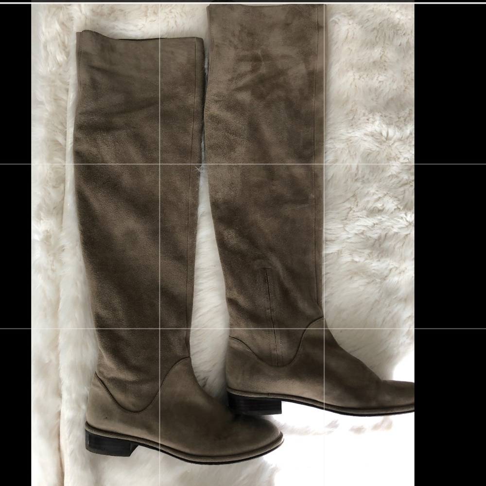Size 6 Stuart Weitzman Taupe Flat Boots